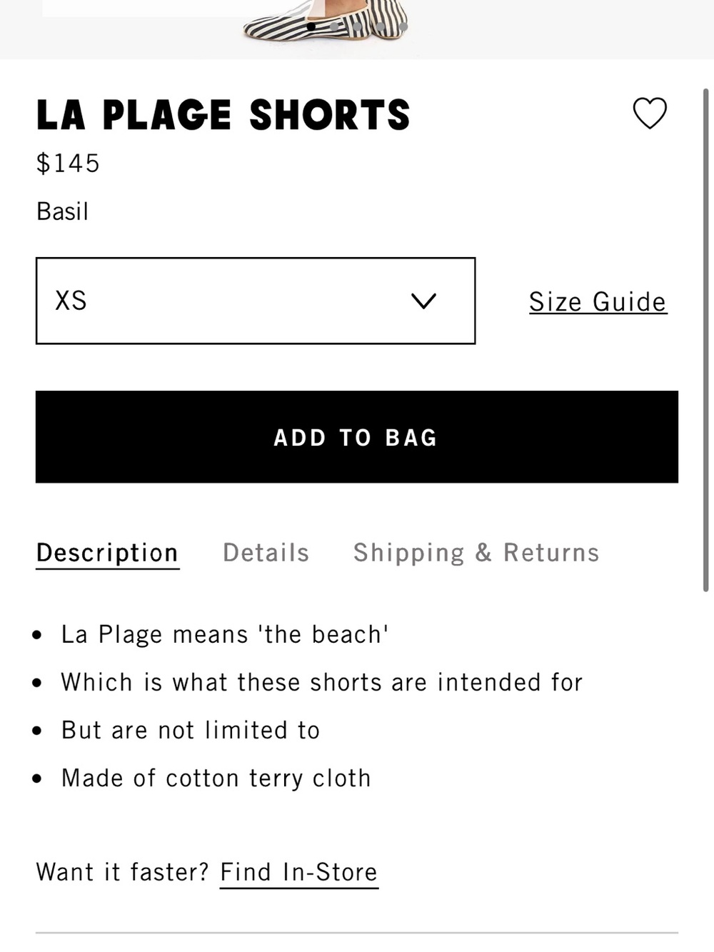 Clare V La Plage Shorts - Basil NWT $145 - Picture 7 of 12